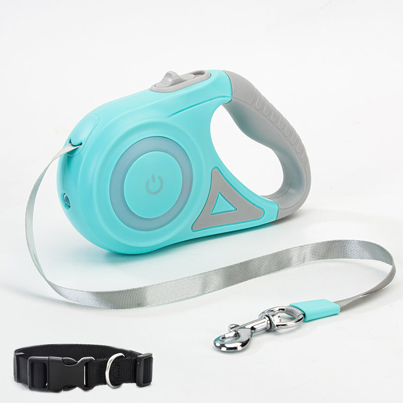 LumiLeash™ LED Pet Leash – Built-In Flashlight for Safe Night Walks