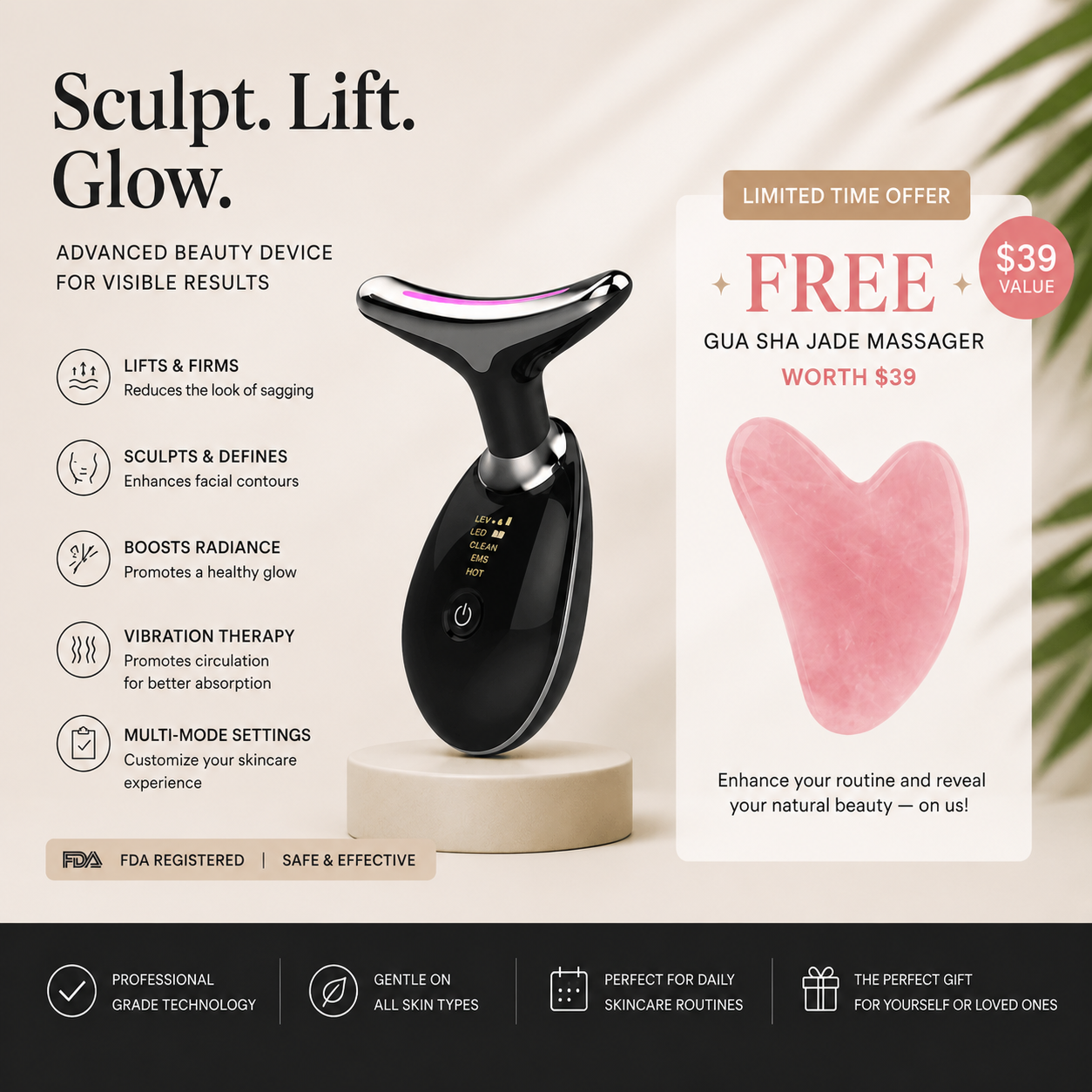NeckLift Pro™ EMS Thermal Neck Massager