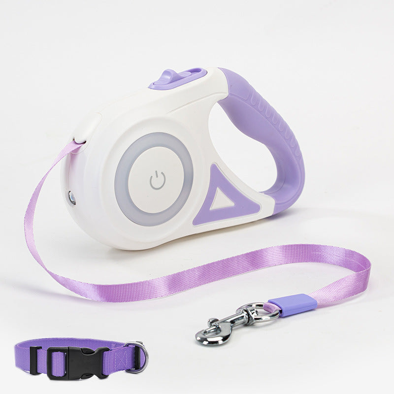 LumiLeash™ LED Pet Leash – Built-In Flashlight for Safe Night Walks